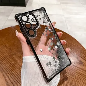 Phone case: Silvery Star HD Fashion Elegant High-End Phone Case Compatible with  Galaxy S23/S23+/S23 Ultra/S23 FE/S24/S24 Plus/S24 FE/S24 Ultra/S25/S25 Plus/S25 Ultra/S25