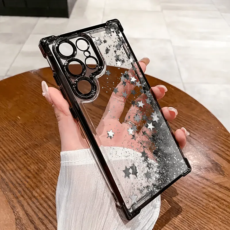 Phone case: Silvery Star HD Fashion Elegant High-End Phone Case Compatible with  Galaxy S23/S23+/S23 Ultra/S23 FE/S24/S24 Plus/S24 FE/S24 Ultra/S25/S25 Plus/S25 Ultra/S25