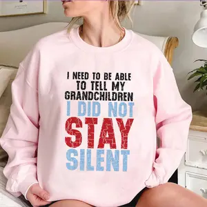 No King Movement Sweatshirt – I Did Not Stay Silent Graphic Crewneck, Anti Monarchy Protest Shirt, Democracy Statement Apparel, Unisex Pullover