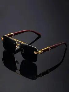 Men's Metal Frameless Classic Vintage High-End Business Fashion Trendy Casual Stylish Glasses, Vintage Trendy Sunglasses, Trendy Beach Eyewear, 1pc/3pcs, Iron Alloy, All Seasons