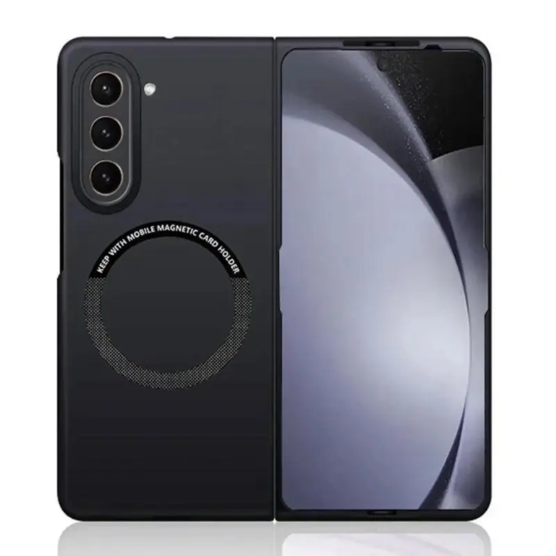 Magnetic Wireless Charging Case for Samsung Galaxy Z Fold 7 - Ultra-Thin Skin-Feel Protective Cover, Detachable Camera Guard, Anti-Fingerprint Mobile Phone Accessory for Camping Essentials
