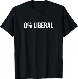 0 Percent Lib T-shirt Funny Graphic Tee Halloween Humor Gift Idea