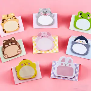 Cute Cartoon Animal Design Sticky Notes Set, 8 Pack, 20 Pages Each, Total 160 Pages, Perfect Christmas Gift or Reward, School Supplies