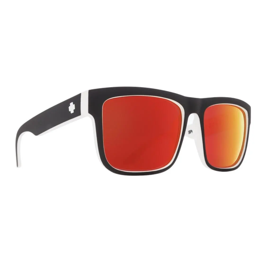 Spy Optic DISCORD Sunglasses - WHITEWALL / HD+ Gray Green RED Spectra Mirror Lens