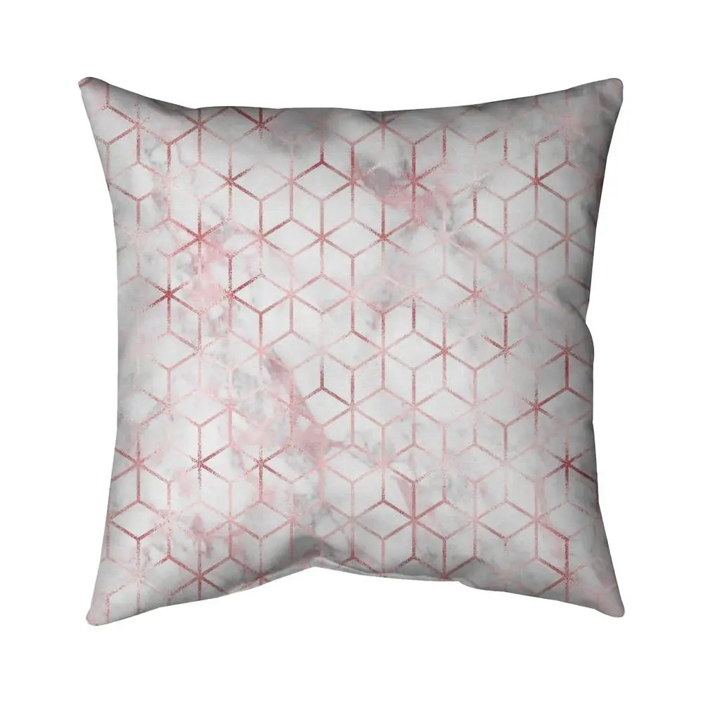 Begin Home Decor 5542-1616-PA1-3 16 x 16 in. Symmetry Pattern Abstract Modern Pillow - Home Decor Cushion