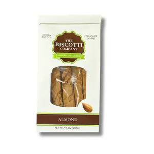 Almond Biscotti 7.15 oz Bag - Artisan Biscotti - Handcrafted - Dairy-Free