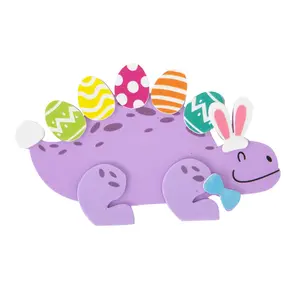 4" x 2 1/2" Easter Stegosaurus Magnet Foam Craft Kit – Makes 12