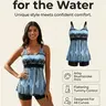 Women's 2-Piece Floral Tankini Swimsuits Set - Tummy Control, Quick Dry, Flattering Fit with Boyshorts, Swimming Beach Wear for Beach Outings & Poolside Relaxation, Multi-Size (XXL)