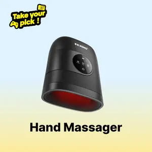 【FIT KING】Hand Massager with Heat for Hand Massage and Finger Relief - Cordless & Portable & Touch Screen -  Gifts for Women Men Parents-Two Colors