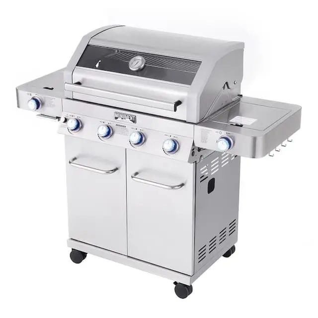 Monument Grills 35633 4-Burner Propane Gas Grill w/ Side Burner