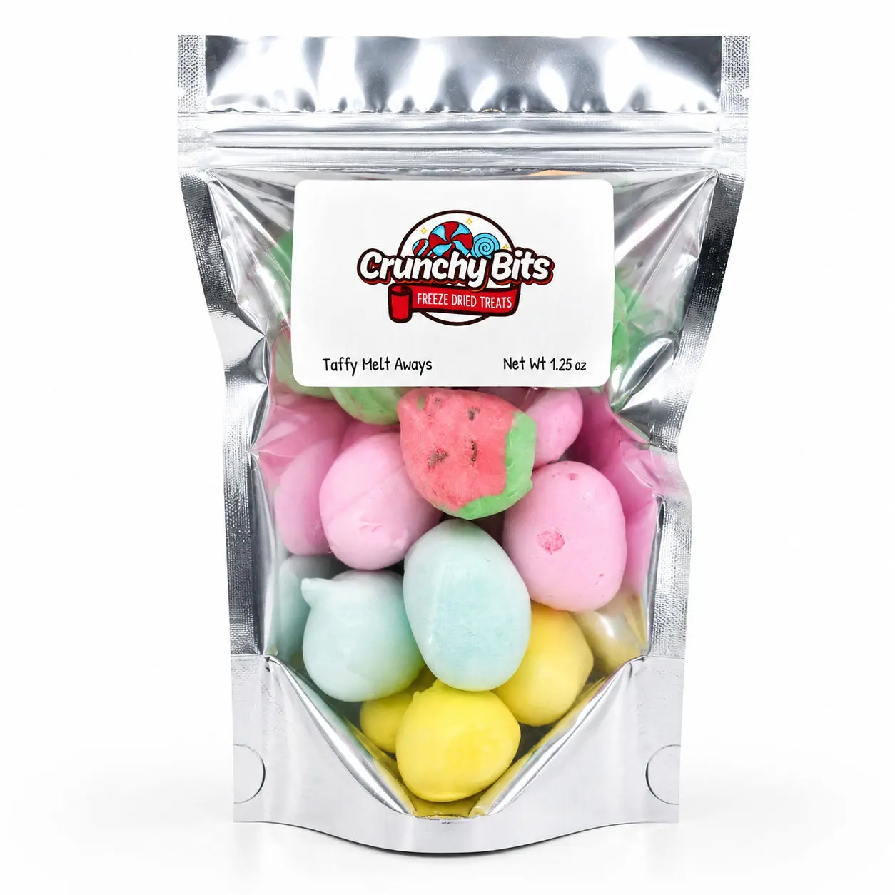 Freeze Dried Taffy Meltaways | 1.25 oz | Crunchy Bits Candy