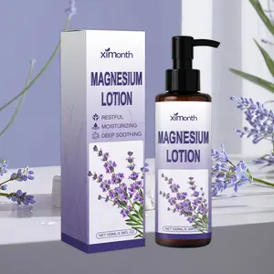 Lavender Magnesium Skincare Lotion, Moisturizing Night Cream for Comfortable Skin Care Routine, Hydrating Formula for Evening Use