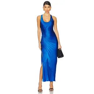 Shona Joy Tatum Racer Back Midi Dress in Ultramarine