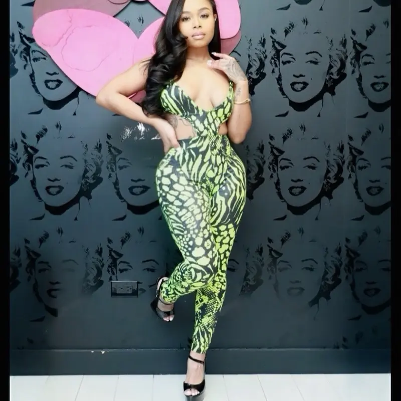 “Hiss” snake skin jumpsuit