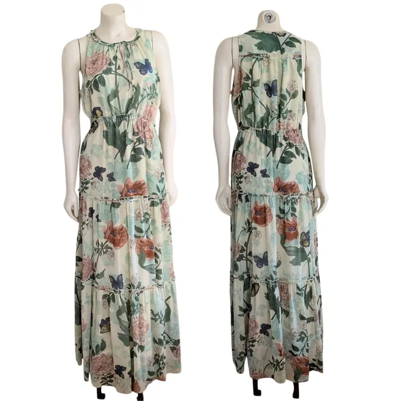 maeve ruched floral maxi dress Maeve Ruched Floral Maxi Dress