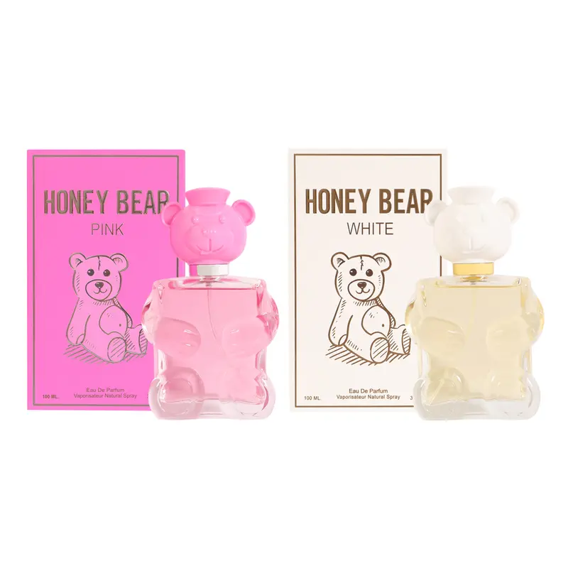 Women's Perfume Bundle - Honey Bear Pink & White Perfume for Women Eau de Parfum 100ml