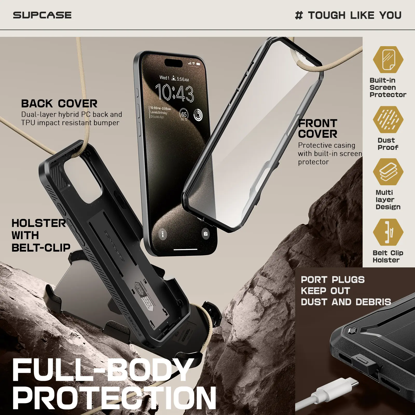 SUPCASE Unicorn Beetle Pro Outdoor Protective Smartphone Case - Cellphone/Handheld Accessory with Built-in Screen Protector, Full-Body Rugged Design, Stand & Clip for iPhone 13/14/15/16 - TikTok Shop SUPCASE Unicorn Beetle Pro Outdoor Protective Smartphone Case - Cellphone/Handheld Accessory with Built-in Screen Protector, Full-Body Rugged Design, Stand & Clip for iPhone 13/14/15/16 - TikTok Shop