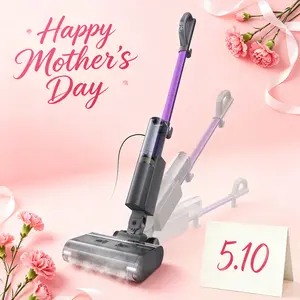 Sunsmai Steam Mop Cleaner NA-IX, 4-in-1 Electric Mop with 180° Reclining, Deep Disinfection, Self-Cleaning, LED Spotlight, Push-Drive, Waterproof Scale Remover for Hard Floors