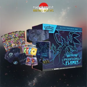 Phantasmal Flames ETB - 10 packs - promo - English - Pokemon Trading Card Game