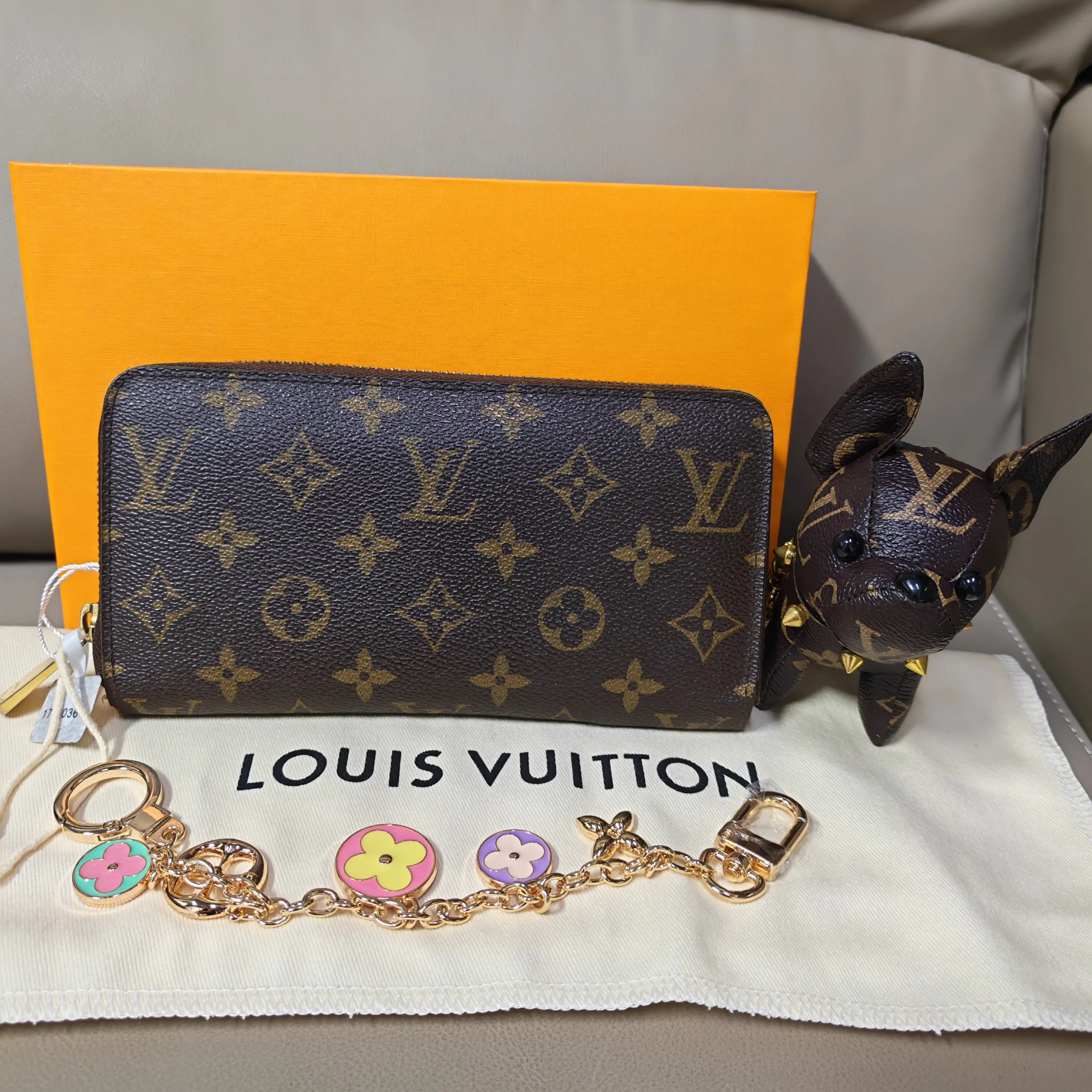 Pre-owned Louis Vuitton LV Monogram Zip Around Long Wallet（SZ 02932）