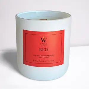 RED Candle | Coconut Soy Wax | Candles by Welsh