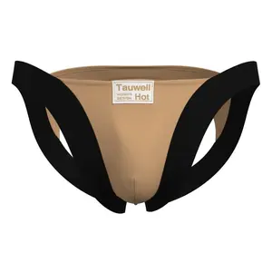 Tauwell Hot 2026 SummerVibes Men's Jockstrap Ultra Breathable Soft Fabric for All-Day Comfort Trendy Look Techwear Socks Athletic Activewear Blue Menswear Briefs