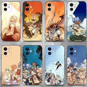 Viral Aesthetic Natsu Dragneel Fairy Tail Soft Silicone Black Cellphone Case - Shockproof Protection for iPhone 11-16, Plus, Pro Max - Phone Tech Accessories