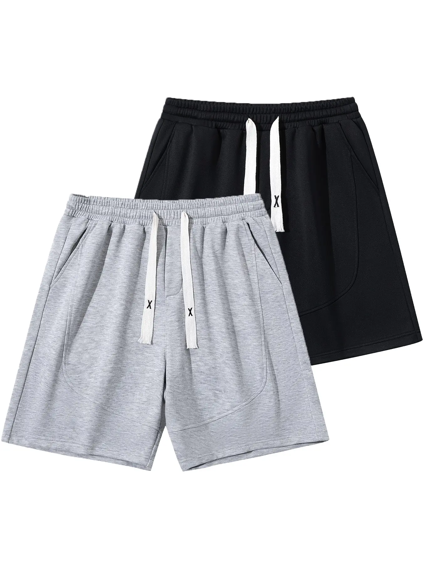 Unisex Drawstring Loose Fit Casual Sportswear Shorts, Athleisure Shorts, Drawstring Waist Shorts, Versatile Summer Wear for Men and Women, Five-Inch Length