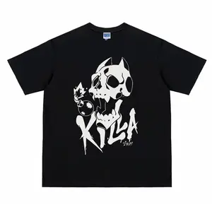JoJo "Killer Queen" Anime Vintage Oversized Tshirt DTG Print 180GSM Cotton Original Design Crewneck Regular Shoulder Unisex Streetwear