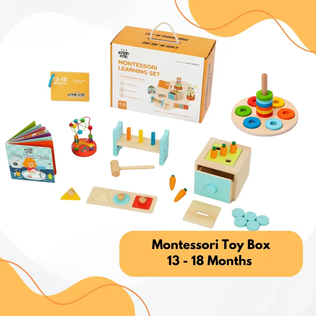 Montessori Toys For Babies 13-18 Months - Learn & Play - Exploratory & Motor Skills Kit – Encourage Sensory Play & Fine Motor Development