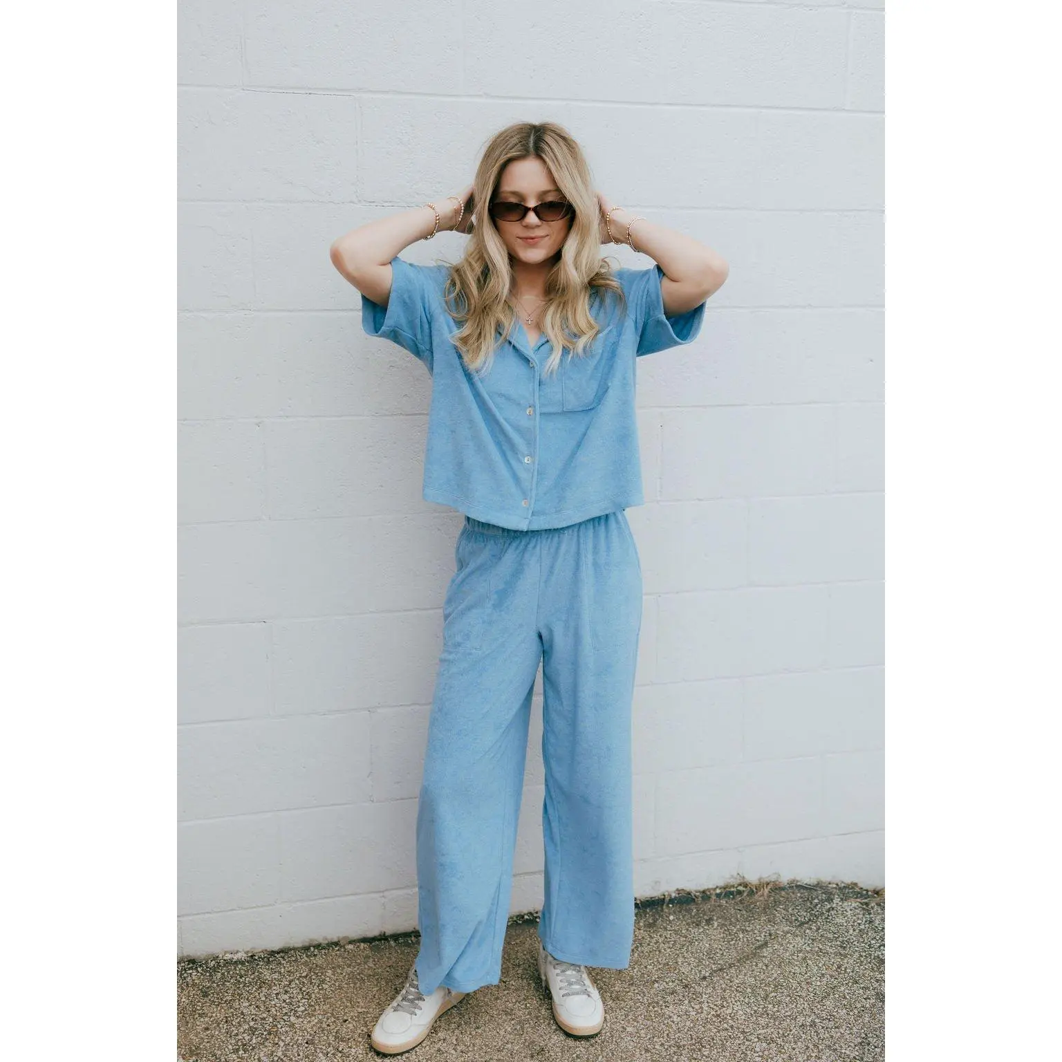Resort Loop Terry Top, Salty Blue by Z Supply *final sale