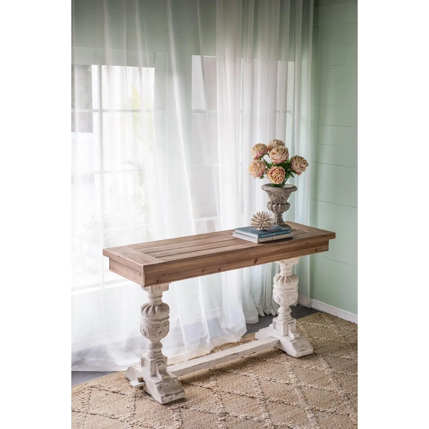 Alcott - Buffet Table - Brown / Antique White