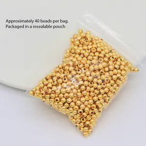 14K Gold-Plated Spacer Beads (3mm) – Subtle Shine, Elevated Detail