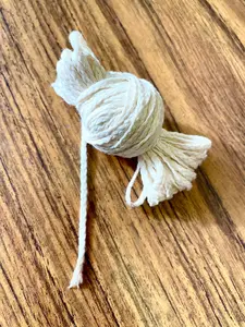 10 yards flat braid candle wick - cotton wick - 15 ply - 12 ply - 18 ply