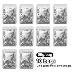 Cold spark machine consumables, 10 pieces of 50gconsumables, specially designed for stage/wedding/event,fireworks party supplies tiktokshopspringglowup