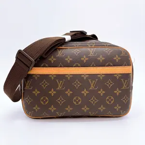 Pre-owned Louis Vuitton canvas Shoulder Bags Monogram Reporter Shoulder Bag