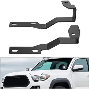 Ditch Light Brackets Auxiliary Offroad Work LED Pod A-Pillar Hood Mounts on 2nd Gen Tacoma 2005 2006 2007 2008 2009 2010 2011 2012 2013 2014 2015