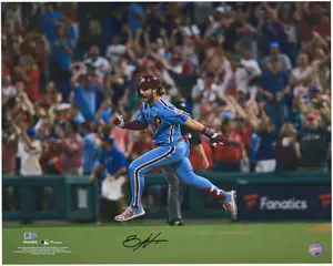 Bryce Harper Philadelphia Phillies Autographed 16" x 20" Running Bases After Grand Slam Photograph - Fanatics Authentic Certified
