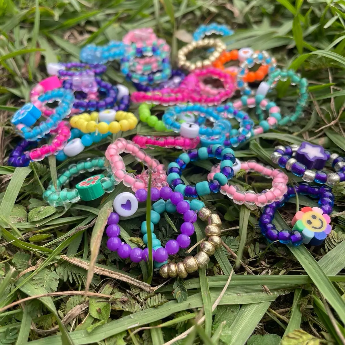 Handmade Beaded Blind Scoopz with 10 Balls - Perfect for Jewelry Making Enthusiasts