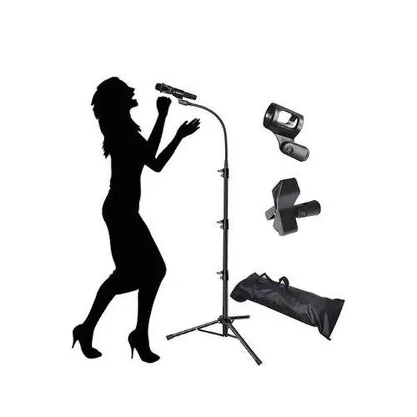 Microphone Stands Tripod 360°Gooseneck Mic Stand Boom Adjustable Height 32-68”