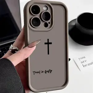 Trust in God Phone Case for iPhone17 16 15 14 13 12 11 Pro Max Pro Plus, SoftPhone Protective Cover,  Faithful Tech Advanced fashion gift Full Body Protection Shockproof Soft Silicone Cover.NN02