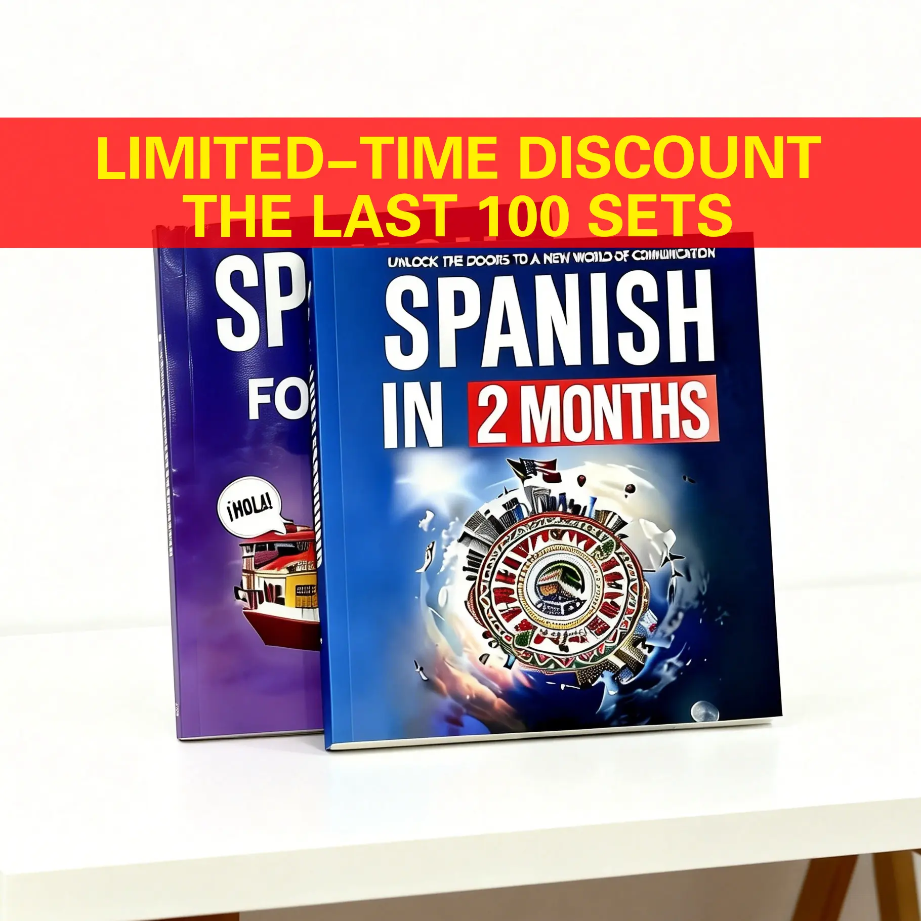 Spanish Learning Kit - Learn Spanish in Two Months, Spanish Workbook, Recommended for Spanish Native Speakers, Spanish Travel Convenience Book
