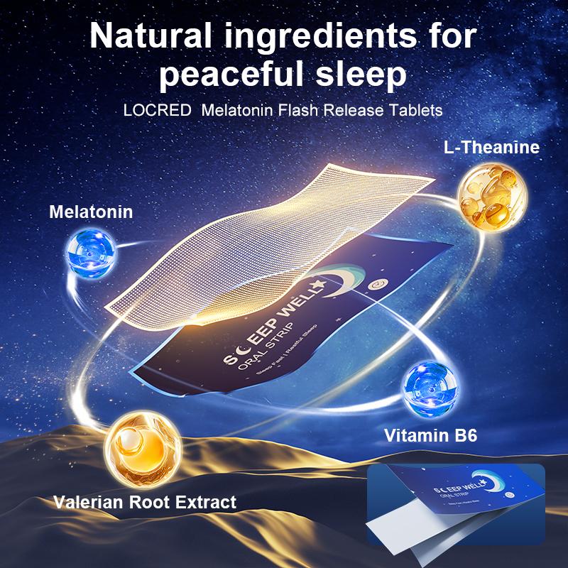 Quick sleep SWEET DREAMS Buccal Film: Zero Sugar Melatonin for Deeper, Natural Sleep Support Healthcare Fitness