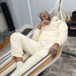 【Valentine's Day gift】Hammock with Space Saving Stand, Heavy Duty Steel Frame, Portable for Outside & Indoor Use, 450lbs Capacity, Easy Assembly, Carrying Bag Included