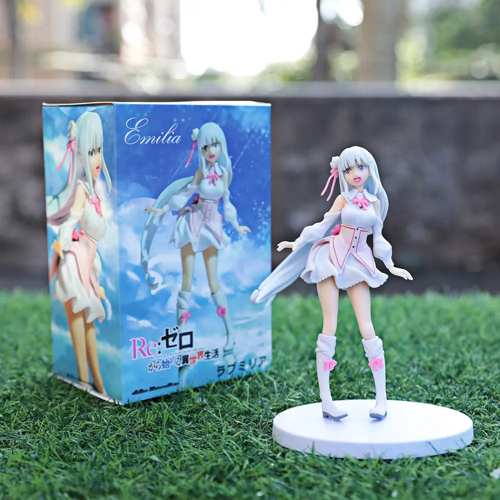 17cm Emilia (Amilia) Anime Girl Mini Figure – Model Toy / Desktop Ornament