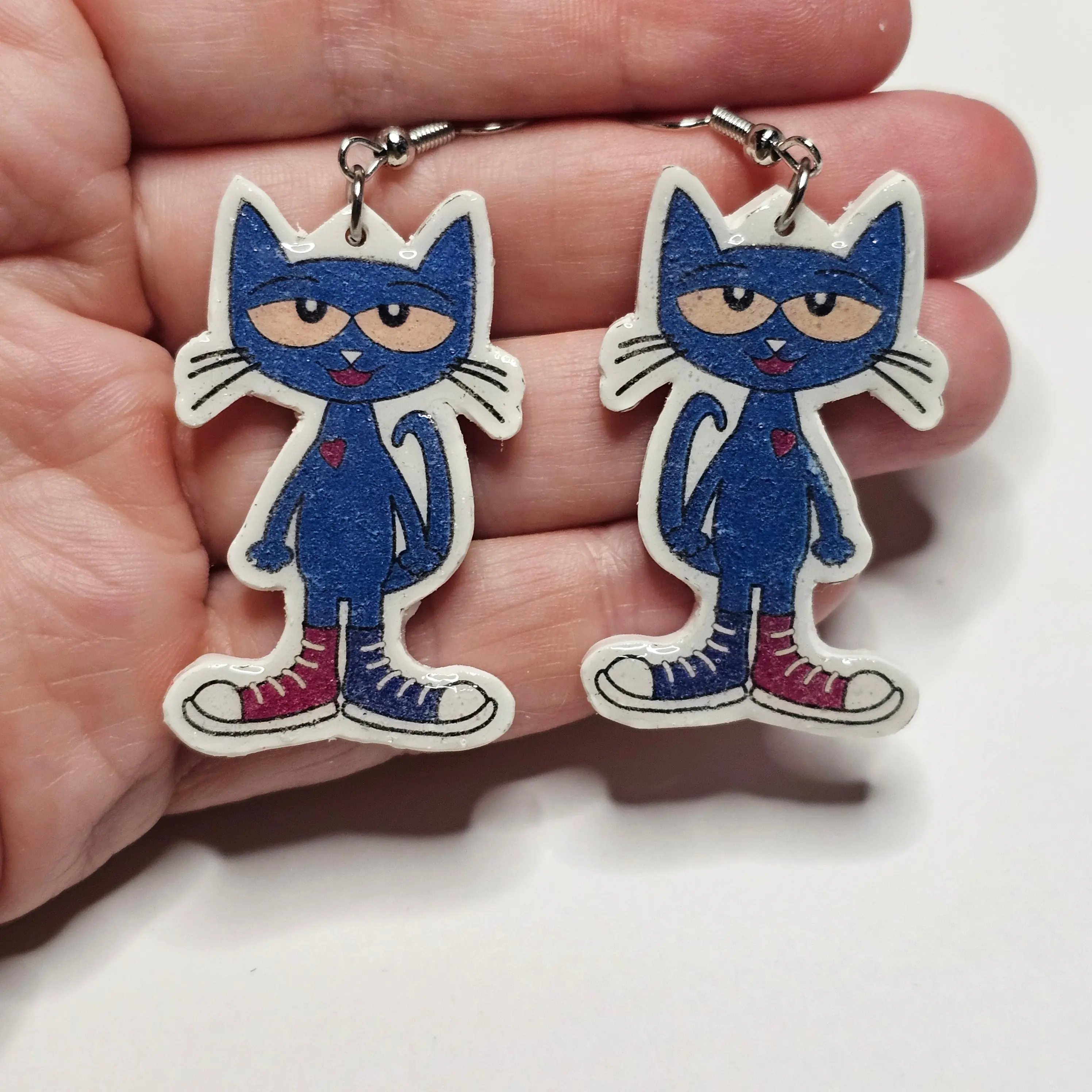 Pete the Cat Dangle Earrings