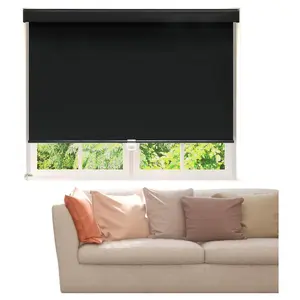 ShadeMart Blackout Roller Shades Cordless Free Stop Thermal Insulated Pull Down Blinds
