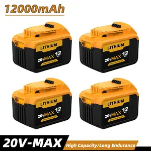 12Ah 20V High Capacity Replacement Battery for Dewalt 20V Max - Fits DCB200/203/205/206/207 Series Heavy Duty