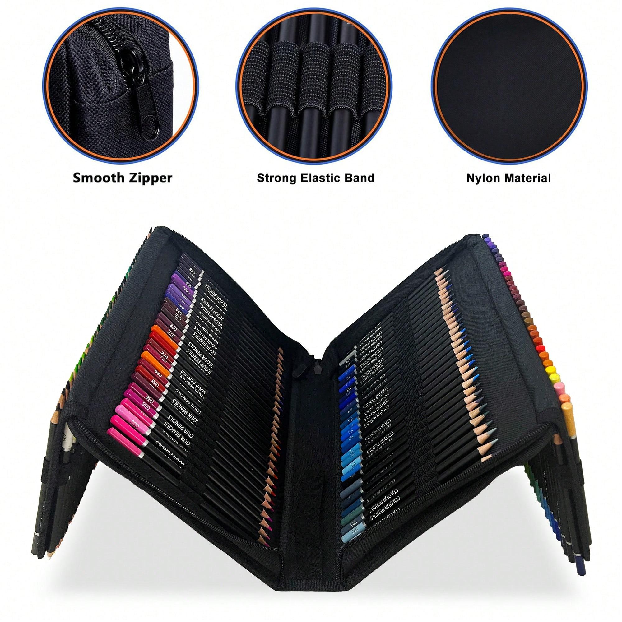 180 Colored Pencils Set, Oil-Based Soft Core Art Supplies with Zipper Case, Coloring Pencils, Art Supplies Sketching Kits, Professional Artist Drawing Pencils for Artists, Adult