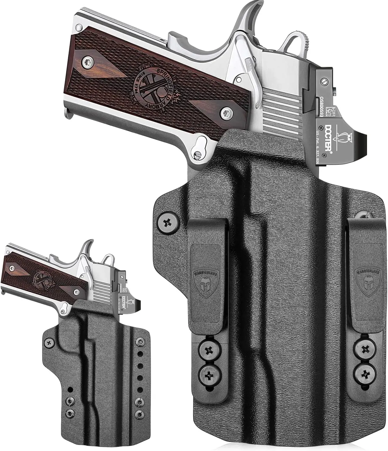WARRIORLAND IWB & OWB Convertible Holster Optic Cut: Glock 1911 5'' No Rail， IWB OWB Combo Holster, Adj Ride Height, Right Hand Hand Optional，Outdoor Leisure Equipment DealsforYouDays, Competition